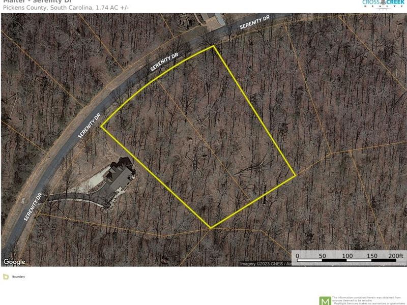 1.74 Acres On Serenity Drive in Pic : Pickens : Pickens County : South Carolina