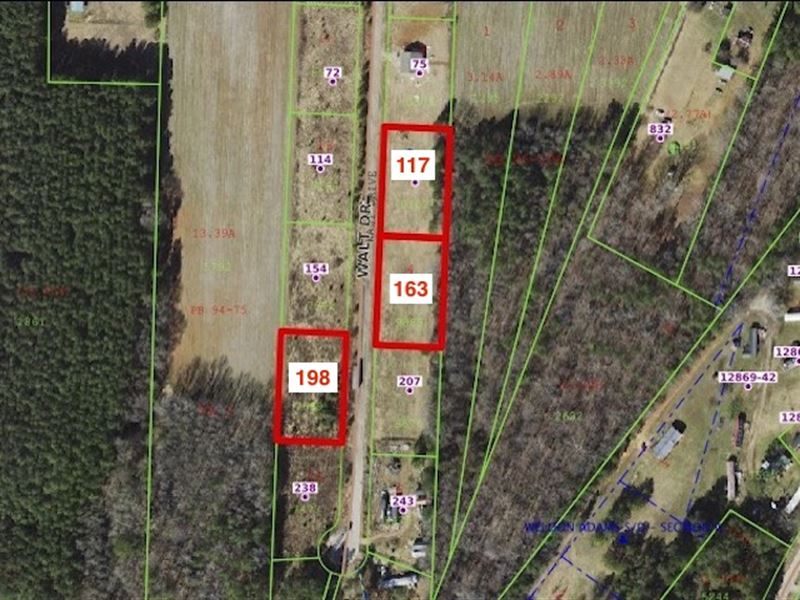 3 Country Lots in Middlesex, NC : Middlesex : Johnston County : North Carolina