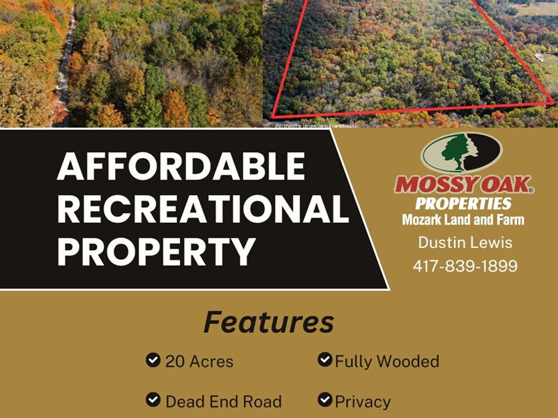 Affordable Hunting Property : Flemington : Polk County : Missouri