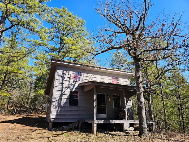 The Bear Den, Cabin On 10 Acres : Le Flore : Le Flore County : Oklahoma