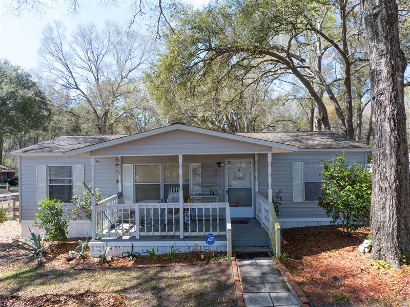 Charming 3/2 Manufactured Home : Lake City : Columbia County : Florida