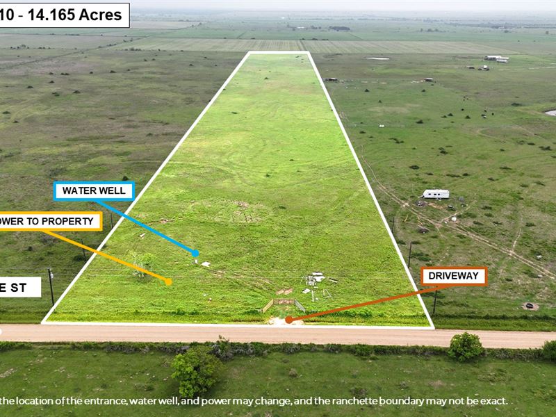 Rock Island Tract 10, $15K Down : Garwood : Colorado County : Texas