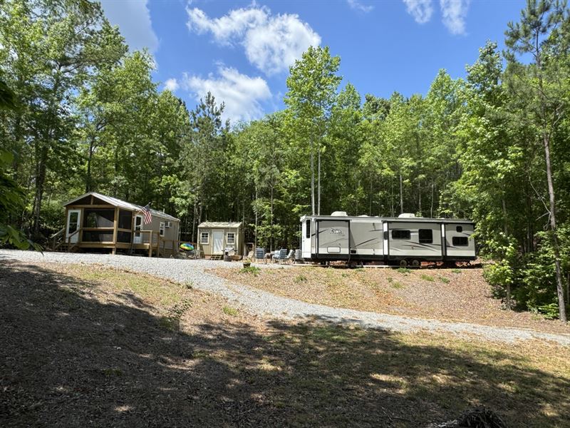 10.94 Ac, Home and Camper : Jacksons Gap : Tallapoosa County : Alabama