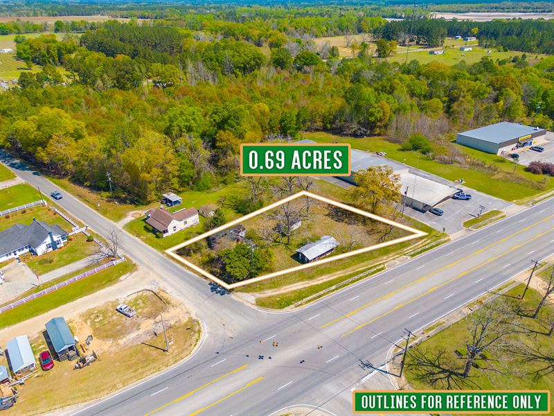 Graham Commercial Property : Baxley : Appling County : Georgia