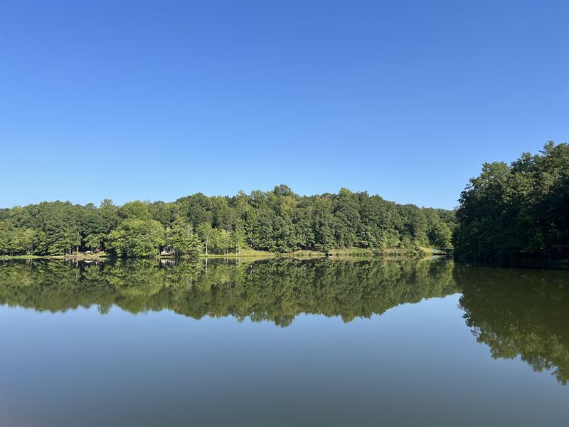 Private Wooded Land on A Pond : Canton : Cherokee County : Georgia