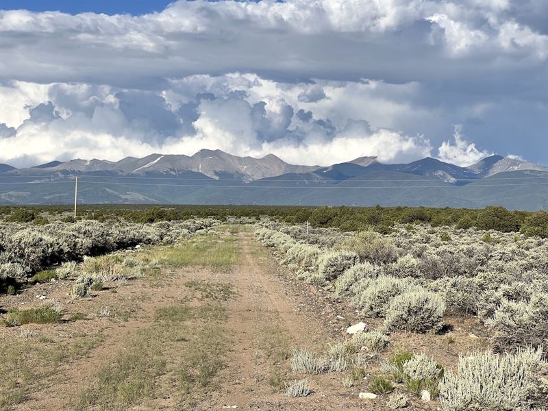 Wild Horse Mesa Edge, Power Nearby : San Luis : Costilla County : Colorado