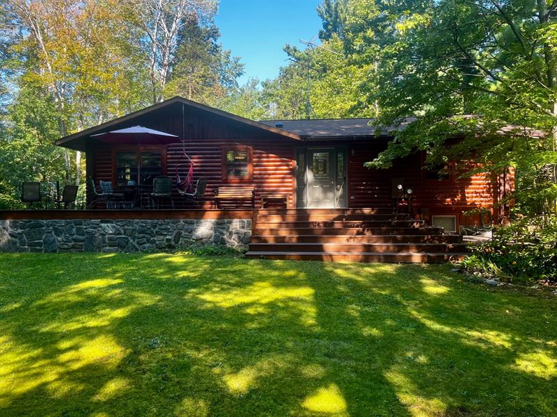 Log Cabin in Gods Country : Bemidji : Hubbard County : Minnesota