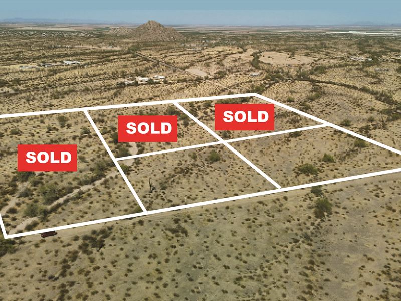 3 Sold, Only 2 Super Lots Left : Maricopa : Pinal County : Arizona