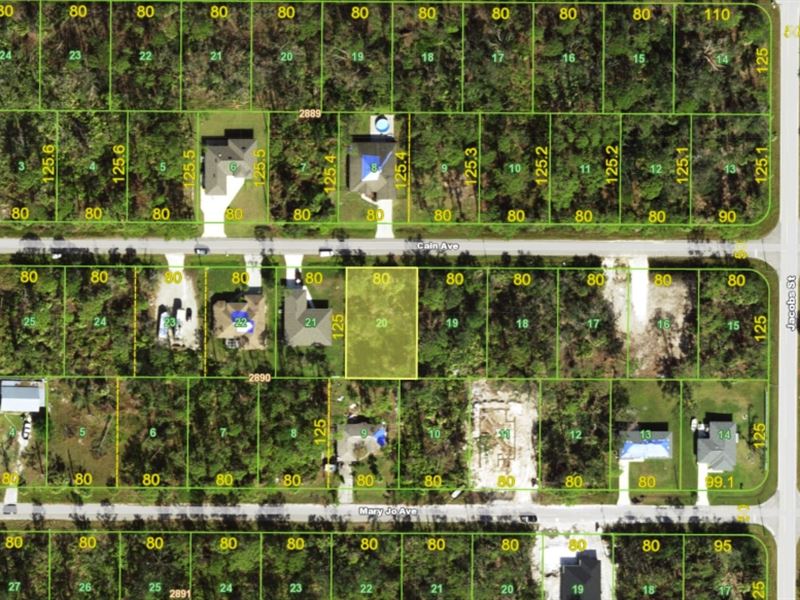 Nice Port Charlotte Lot for Sale : Port Charlotte : Charlotte County : Florida