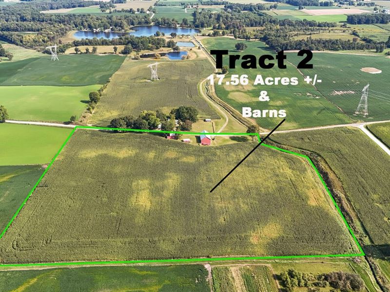 Tract 2 17.56 Acres with Barns : Warsaw : Kosciusko County : Indiana