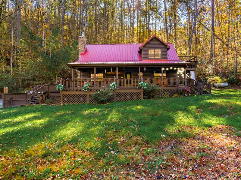 Gorgeous Cabin with Pond : Ellijay : Gilmer County : Georgia