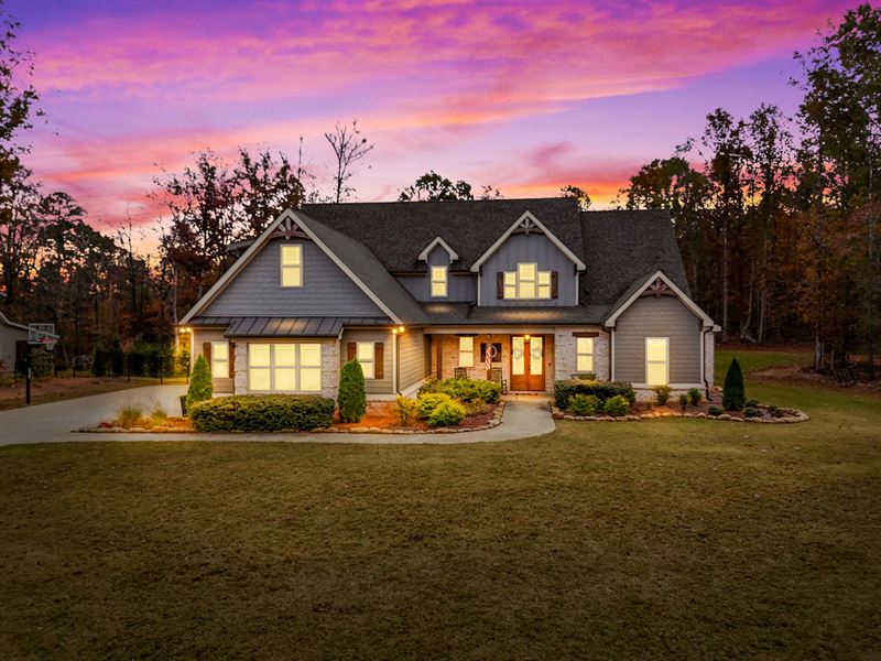 Stunning Craftsman in Eq. Community : Forsyth : Monroe County : Georgia