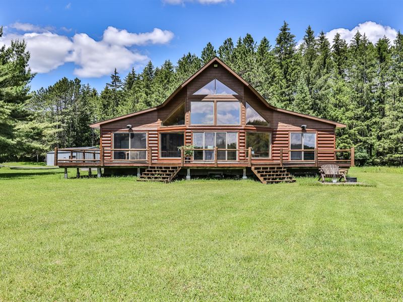 Chalet Home on 5 Ac : Mercer : Iron County : Wisconsin