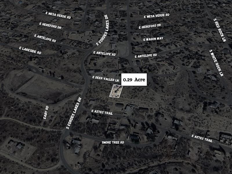 Cash Deal for Great 0.29 Acre : Mayer : Yavapai County : Arizona