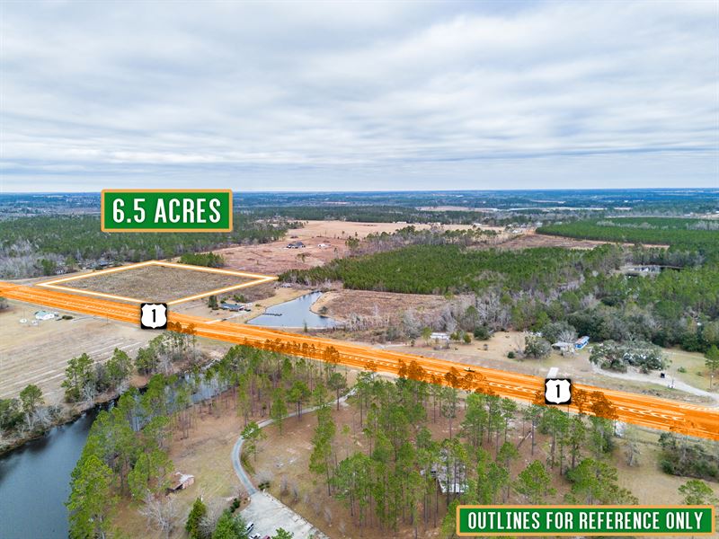 Tract 3, 6.50 Acres Prime Land : Lyons : Toombs County : Georgia