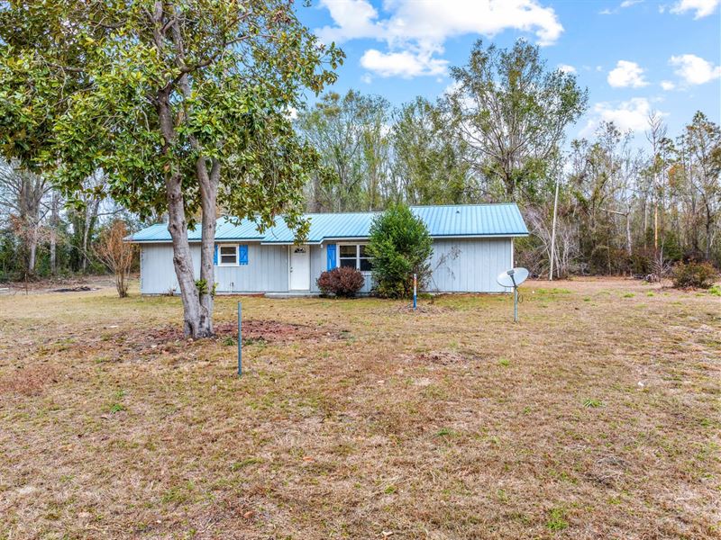 Home on 1.75 Acres : Jasper : Hamilton County : Florida