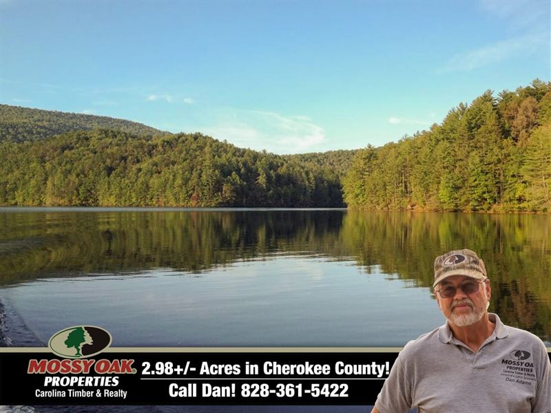 2.98 Acre Lakefront Lot : Murphy : Cherokee County : North Carolina